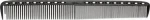 YS Park 335 Fine Cutting Comb Extra Long Graphite