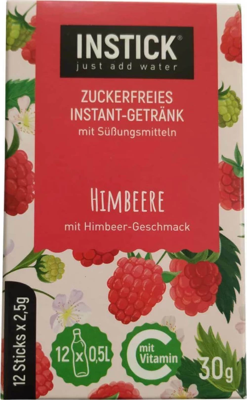 Instick Χυμός σε Σκόνη Raspberry 2.5gr 12τμχ