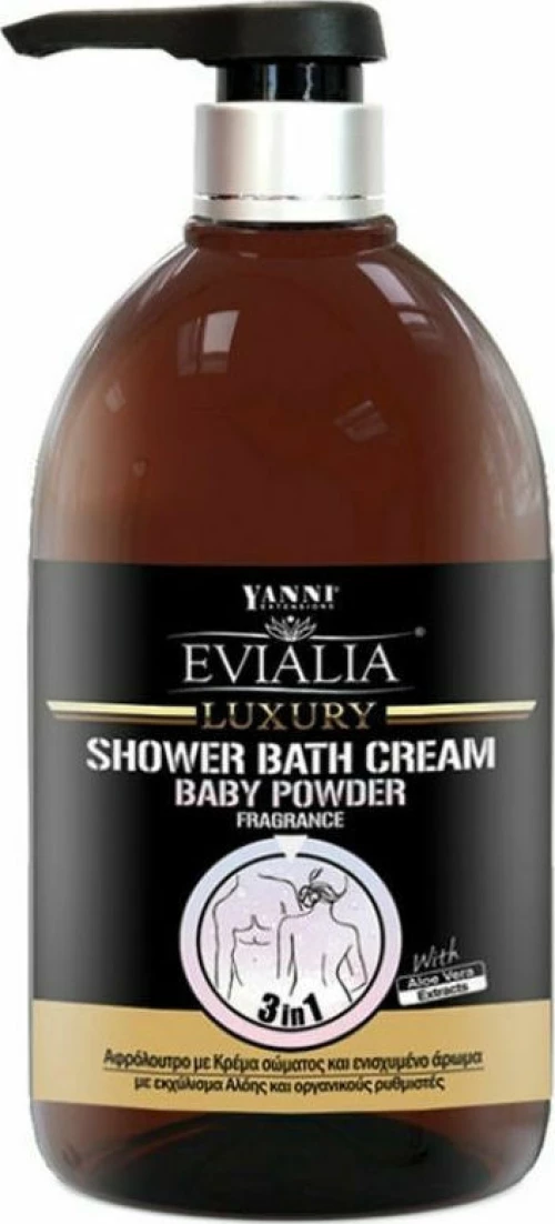 Yanni Extensions Evialia Baby Powder Shower Bath Cream 500ml