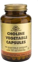 Solgar Choline 350mg 100 φυτικές κάψουλες