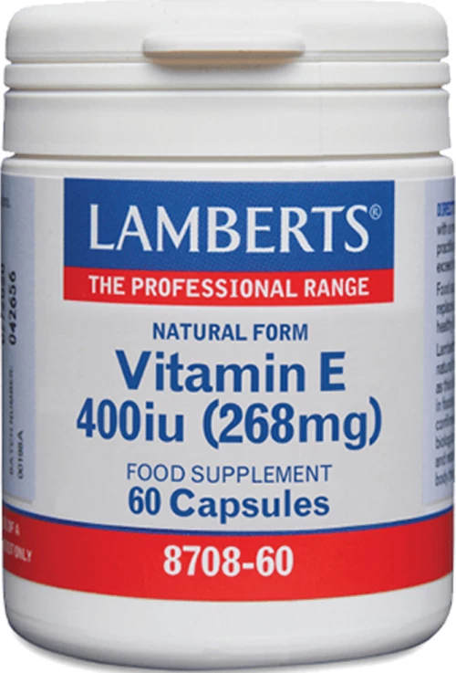Lamberts Vitamin E 400iu Natural Form 60 κάψουλες