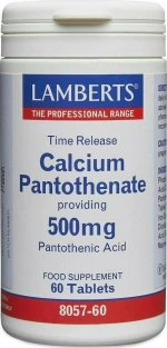 Lamberts Calcium Pantothenate 500mg 60 ταμπλέτες