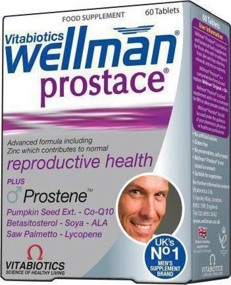 Vitabiotics Wellman Prostace 60 ταμπλέτες