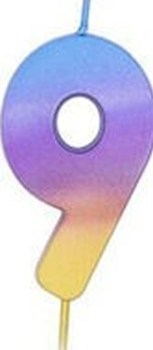 Party Κερί No9 Rainbow Ombre