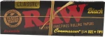 Raw Χαρτάκια Classic 1&1/4 Black με Τζιβάνες 32 φύλλα
