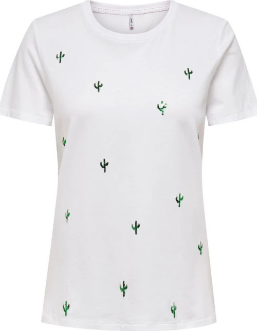 Only 15203523 Γυναικείο T-shirt Λευκό