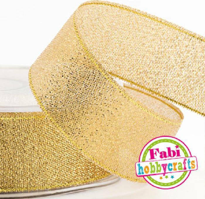 Fabi Κορδέλα Χρυσή Lurex 15mmx10m
