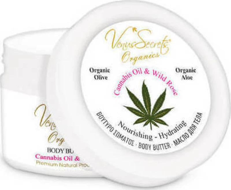 Venus Secrets Cannabis Oil & Wild Rose Body Butter 125ml