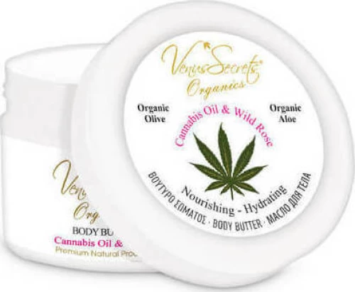 Venus Secrets Cannabis Oil & Wild Rose Body Butter 125ml