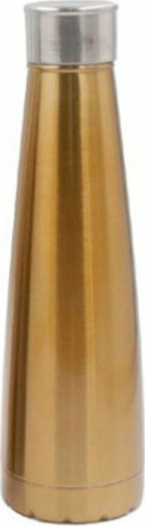 Ανοξείδωτο Θερμός 500ml με Βιδωτό Καπάκι & Εφέ Μετάλλου - Metal Effect Thermos - Χρυσό