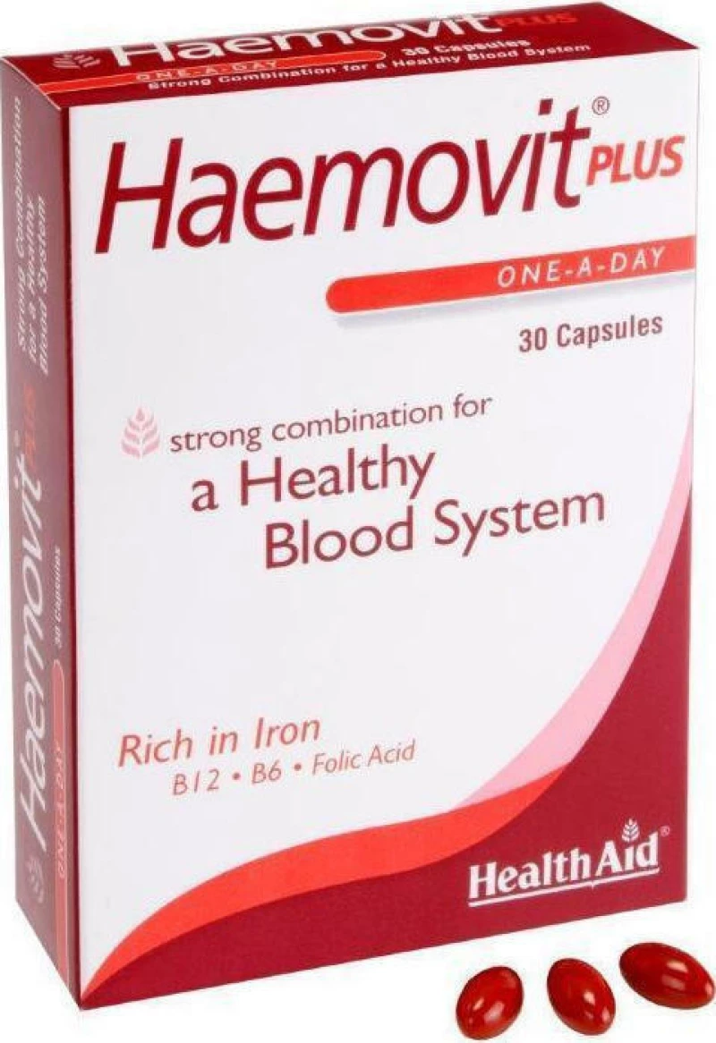 Health Aid Haemovit Plus 30 κάψουλες
