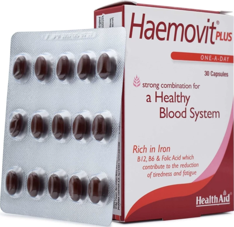 Health Aid Haemovit Plus 30 κάψουλες