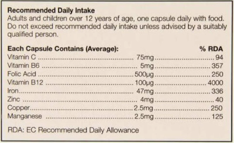 Health Aid Haemovit Plus 30 κάψουλες