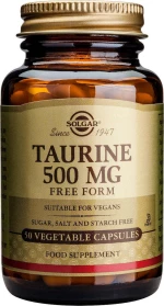 Solgar Taurine 500mg 50 φυτικές κάψουλες