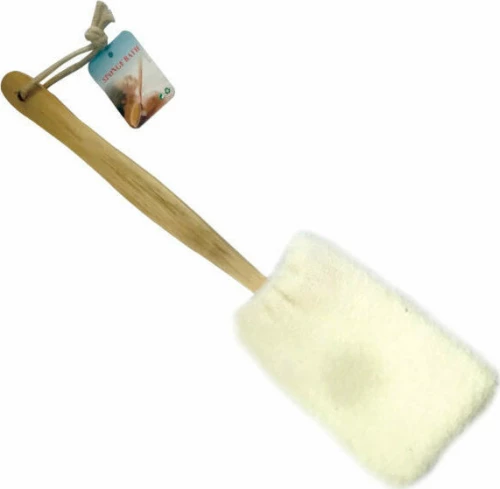 Σφουγγάρι μπάνιου με ξύλινη λαβή 36x9cm