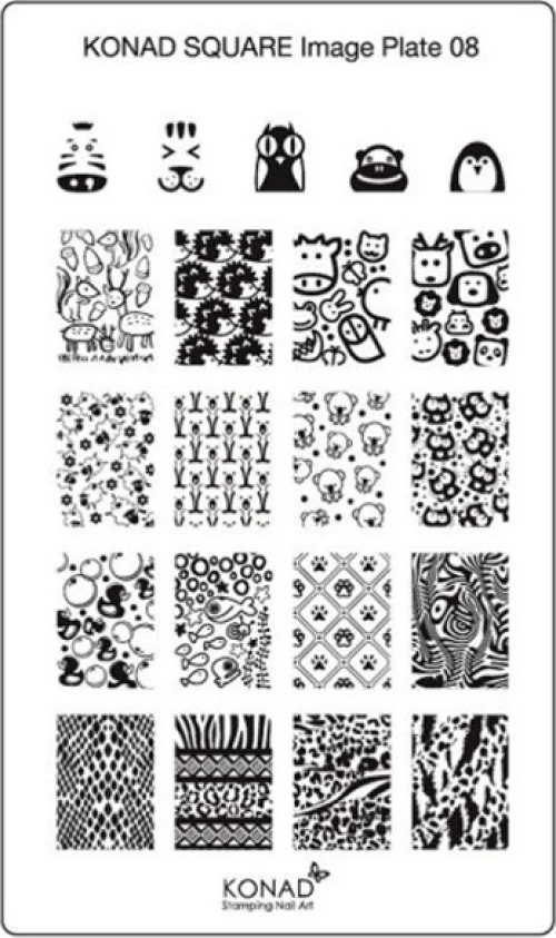 Konad Square Image Plate 08