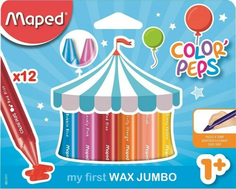 Maped Color Peps My First Wax Jumbo Κηρομπογιές 12τεμ. 86131109