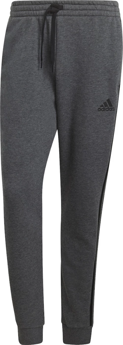 Adidas Essentials 3-Stripes Παντελόνι Φόρμας με Λάστιχο Fleece Γκρι