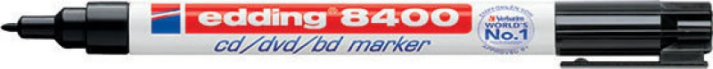 Edding 8400 Για CD/DVD 1mm Μαύρο
