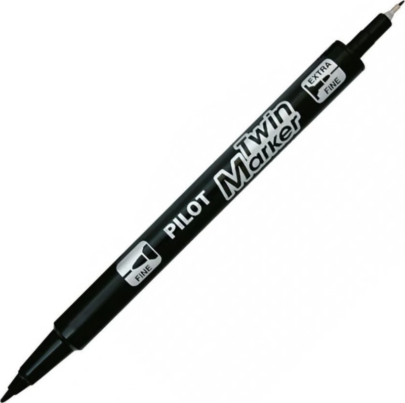 Pilot Twin Marker 2mm Black
