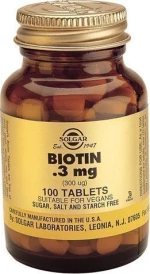 Solgar Biotin 300mcg 100 ταμπλέτες