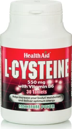 Health Aid L- Cysteine 30 ταμπλέτες