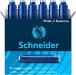 Schneider Ανταλλακτικό Μελάνι για Πένα σε Μπλε χρώμα 6τμχ