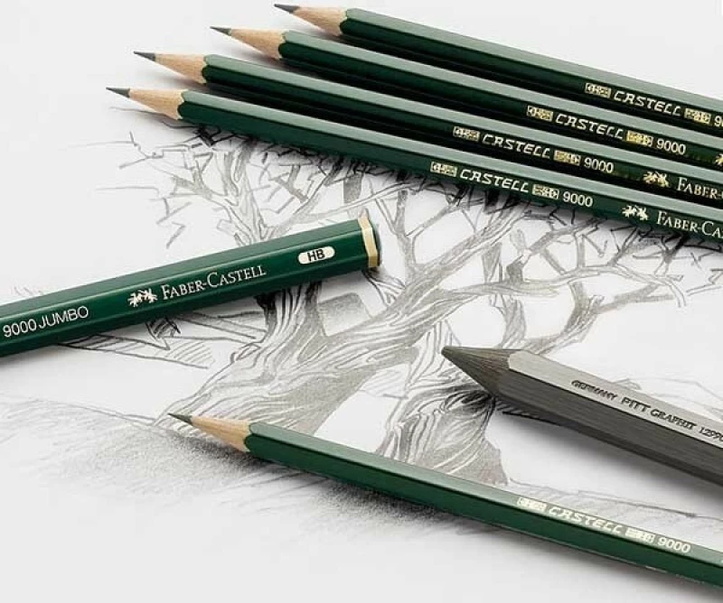 Faber-Castell 9000 Μολύβι 2B Πράσινο