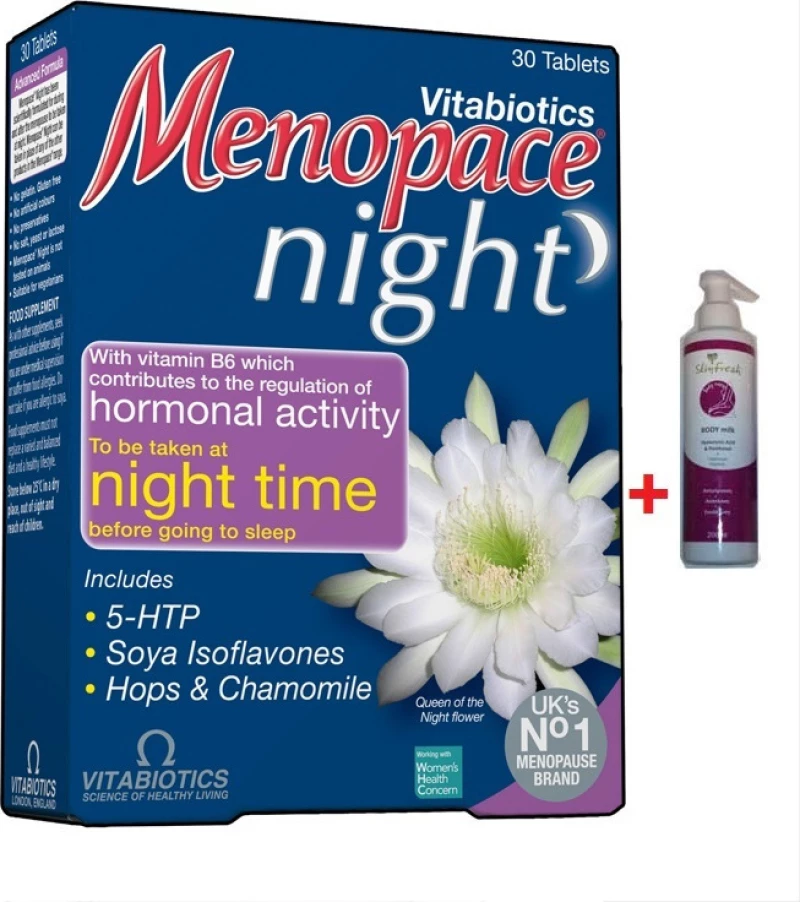 Vitabiotics Menopace Night 30 ταμπλέτες