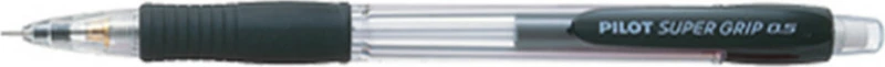 Pilot Super Grip Μηχανικό Μολύβι 0.5mm με Γόμα σε Μαύρο Χρώμα
