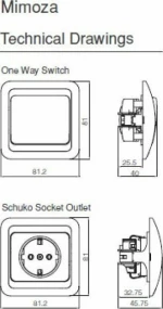 Makel Mimoza Πρίζα Τηλεφώνου Rj11 & Δικτύου Data Rj45 Cat5 Λευκή (12037)