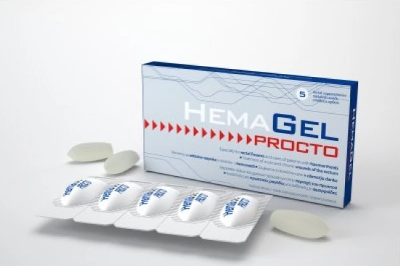 Hemagel Procto Υποθετα για Πρωκτικές Ραγάδες, Πρωκτικές Πληγές, Αιμορροΐδες, 5τμχ
