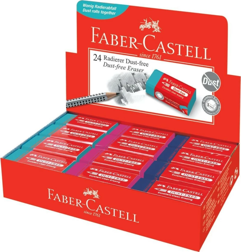 Faber-Castell Γόμα για Μολύβι Dust Free (Διάφορα Χρώματα) 187221