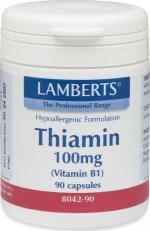 Lamberts Thiamin 100mg B1 90 κάψουλες