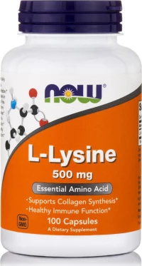 Now Foods L-Lysine 500mg 100 κάψουλες