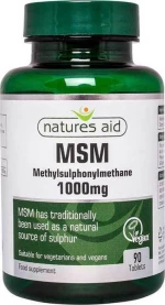 Natures Aid MSM 1000mg 90 ταμπλέτες