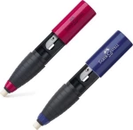 Faber-Castell 184401 Ξύστρα Βαρελάκι με Γόμα (Διάφορα Χρώματα)