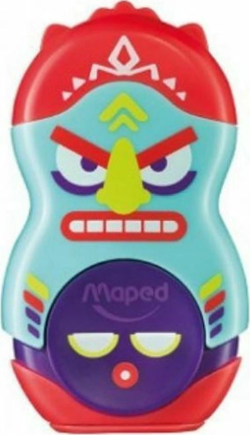 Maped Totem Ξύστρα Βαρελάκι με Γόμα (Διάφορα Χρώματα)