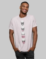 Skull Bubble T-shirt - PALE PINK