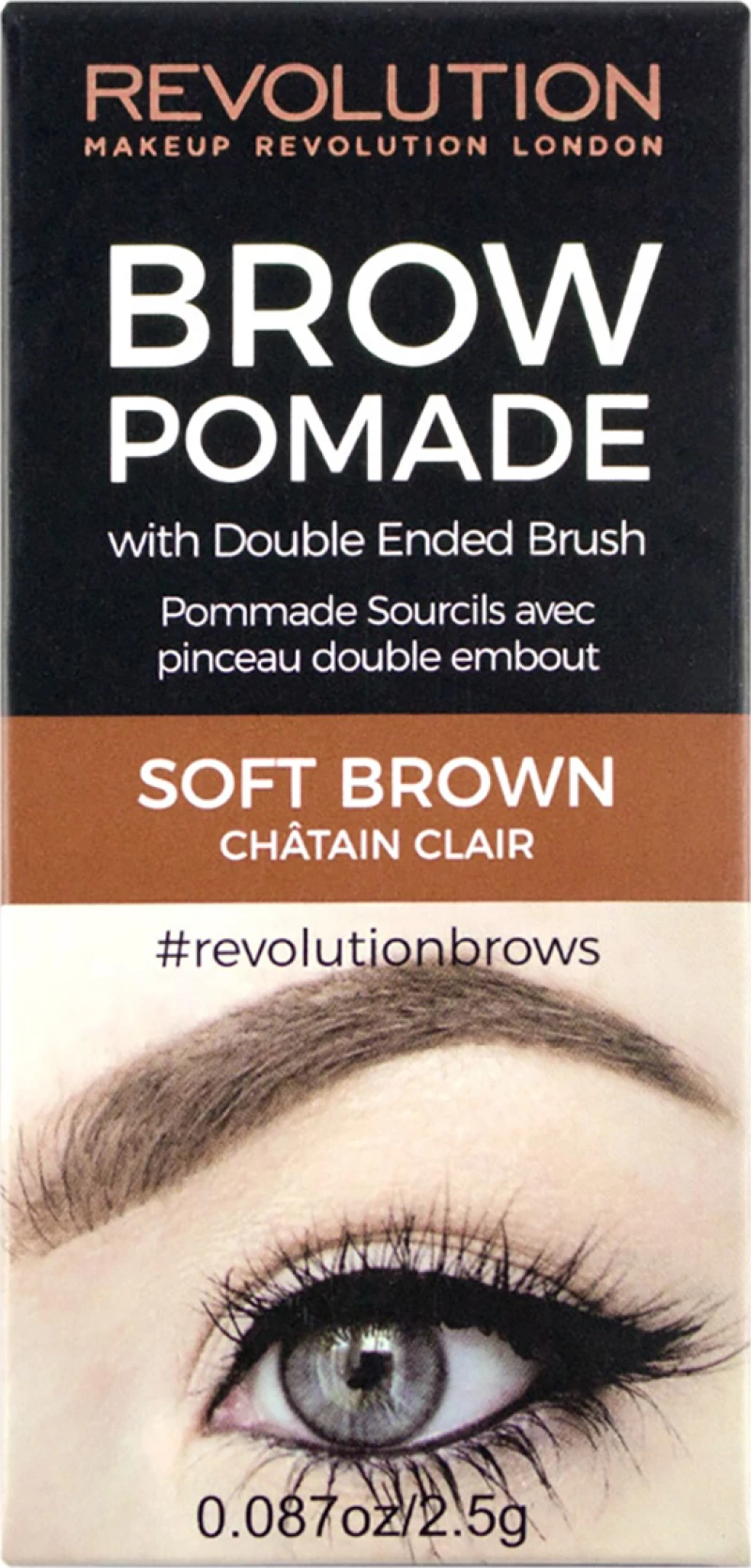 Revolution Beauty Brow Pomade Soft Brown