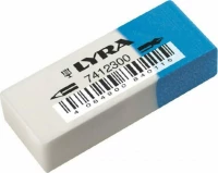 Γόμα Lyra Λευκή Μπλε 50x19x12mm
