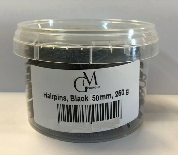 Τσιμπιδάκια μαλλιών Μαύρο G&M Cosmetics 50mm 250gr