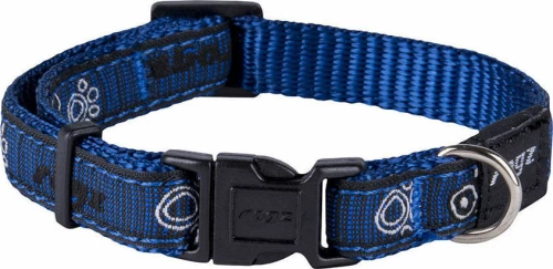 Rogz Fancy Περιλαίμιο Σκύλου Navy Paw Small 20-31cm