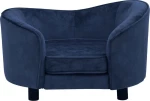 vidaXL Καναπές Βελουτέ Μπλε 69x49cm