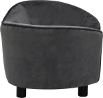 vidaXL Καναπές Βελουτέ Σκούρο Γκρι 69x49cm