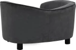 vidaXL Καναπές Βελουτέ Σκούρο Γκρι 69x49cm