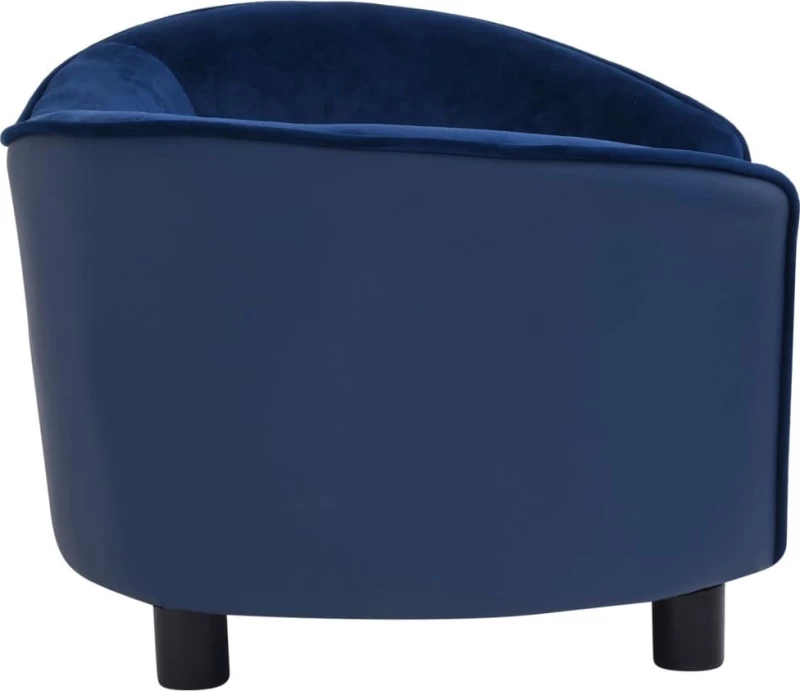 vidaXL Καναπές Βελουτέ/Συνθετικό Δέρμα Μπλε 69x49cm