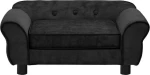 vidaXL Καναπές Βελουτέ Μαύρος 72x45cm