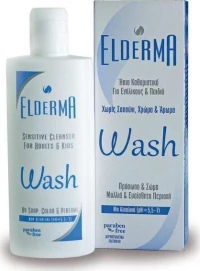 Elderma Wash Sensitive Cleanser 200ml ('Ηπιο Καθαριστικό Πολλαπλών Χρήσεων για Ενήλικες & Παιδιά)