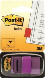 3M Πλαστικοποιημένοι 25x43mm Μωβ 50 Φύλλα